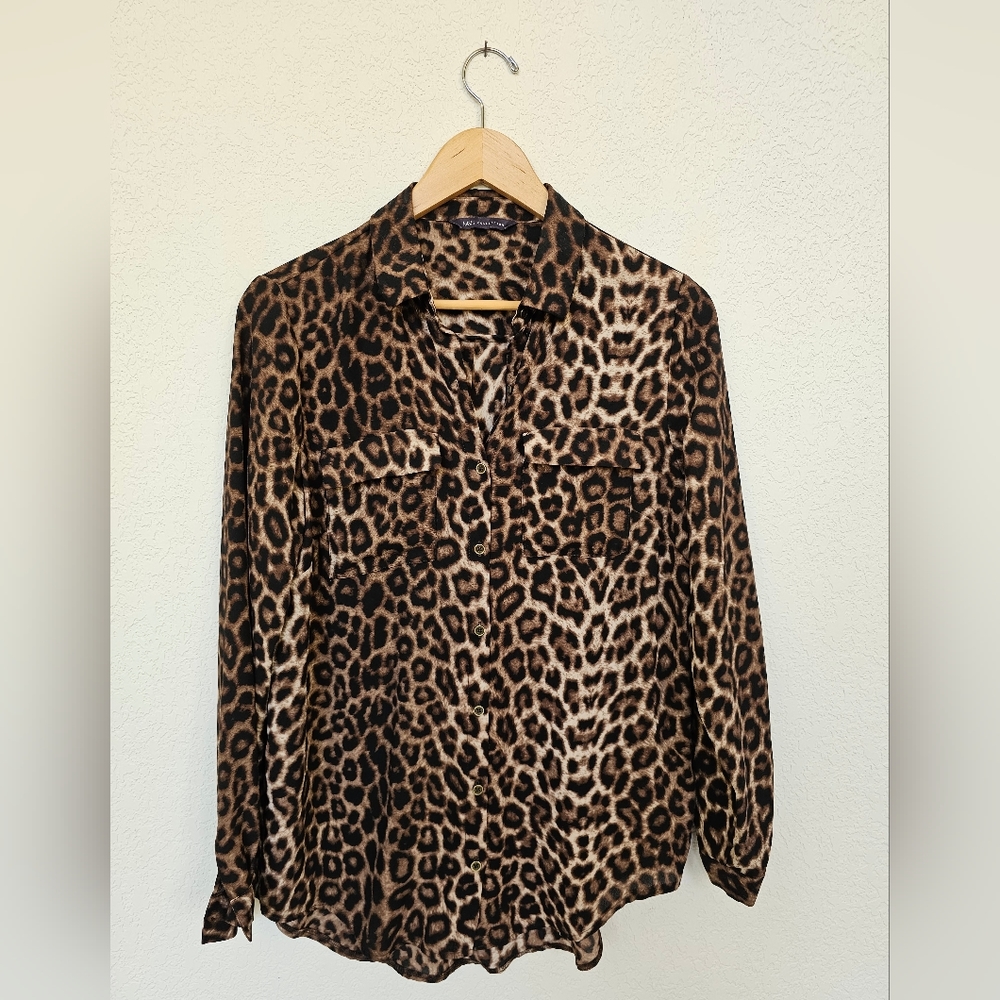 M&S Animal print blouse